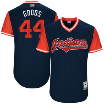 Men's Cleveland Indians Nick Goody Goods Majestic Navy 2017 Players Weekend Authentic Jersey