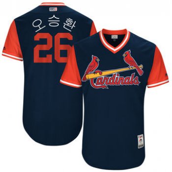 Men's St. Louis Cardinals Seung-hwan Oh Majestic Navy 2017 Players Weekend Authentic Jersey