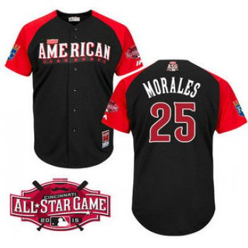 American League Kansas City Royals #25 Kendrys Morales 2015 MLB All-Star Black Jersey