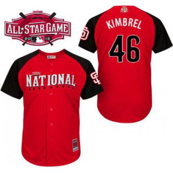 National League San Diego Padres #46 Craig Kimbrel Red 2015 All-Star BP Jersey
