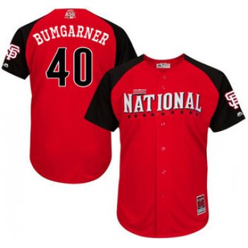 National League San Francisco Giants #40 Madison Bumgarner Red 2015 All-Star Game Player Jersey