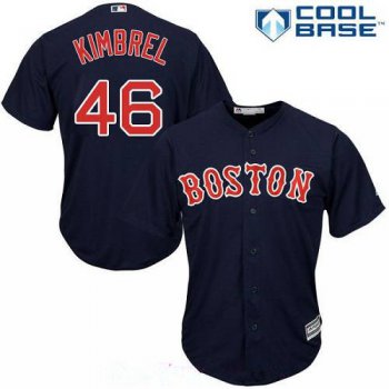 Men's Boston Red Sox #46 Craig Kimbrel Navy Blue Alternate Stitched MLB Majestic Cool Base Jersey