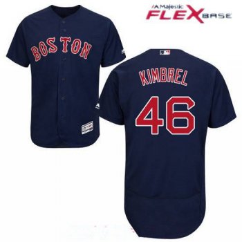 Men's Boston Red Sox #46 Craig Kimbrel Navy Blue Alternate Stitched MLB Majestic Flex Base Jersey