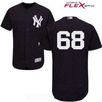 Men's New York Yankees #68 Dellin Betances Navy Blue Alternate Stitched MLB Majestic Flex Base Jersey