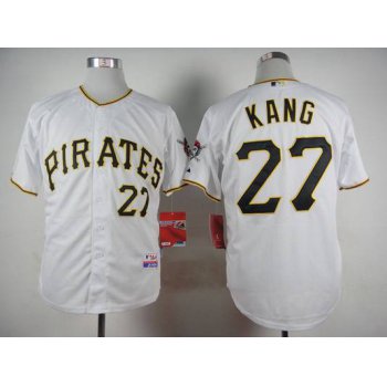 Men's Pittsburgh Pirates #27 Jung-Ho Kang White Jersey