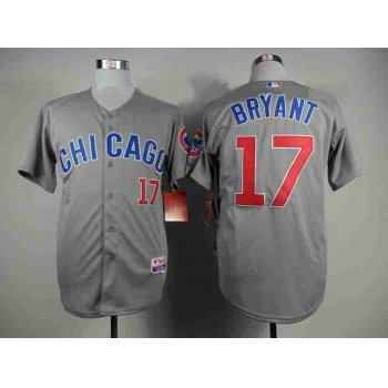Chicago Cubs #17 Kris Bryant Gray Jersey