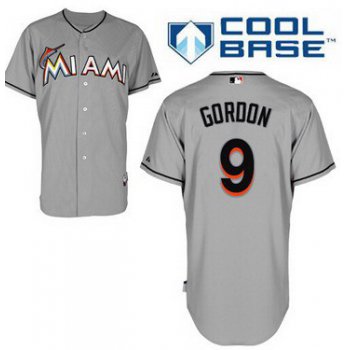 Miami Marlins #9 Dee Gordon Gray Jersey