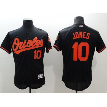 Men's Baltimore Orioles #10 Adam Jones Black Flexbase Authentic Collection Stitched MLB Jersey