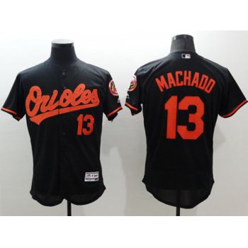 Men's BaltimoreOrioles #13 Manny Machado Black Flexbase Authentic Collection Stitched MLB Jersey