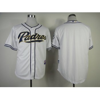 San Diego Padres Blank White Jersey