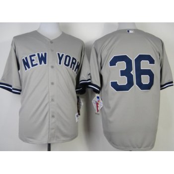 New York Yankees #36 Carlos Beltran Gray Jersey