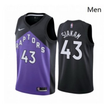 Men Toronto Raptors 43 Pascal Siakam Purple NBA Swingman 2020 21 Earned Edition Jersey