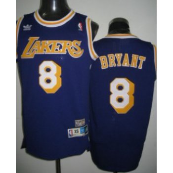 Los Angeles Lakers #8 Kobe Bryant Purple Swingman Throwback Jersey