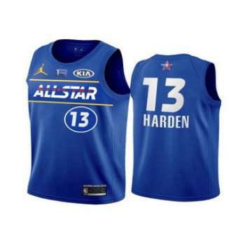 Men's 2021 All-Star #13 James Harden Blue Eastern Conference Stitched NBA Jersey