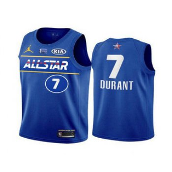 Men's 2021 All-Star #7 Kevin Durant Blue Eastern Conference Stitched NBA Jersey