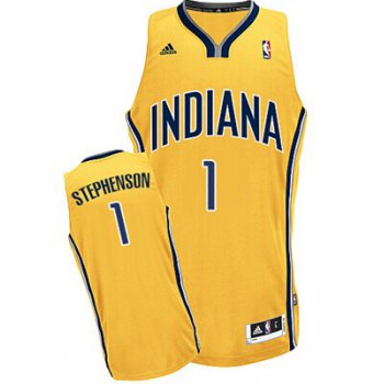 Indiana Pacers #1 Lance Stephenson Yellow Swingman Jersey