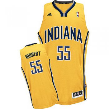 Indiana Pacers #55 Roy Hibbert Yellow Swingman Jersey