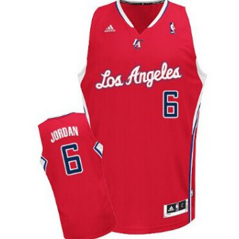 Los Angeles Clippers #6 DeAndre Jordan Red Swingman Jersey