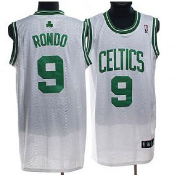Boston Celtics #9 Rajon Rondo White Swingman Jersey