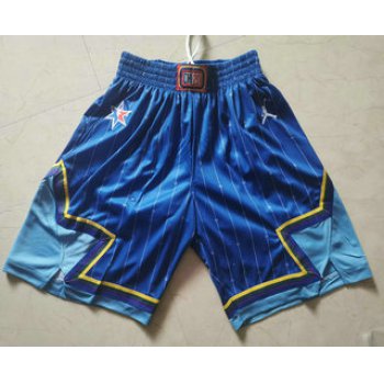 Men's Blue Jordan Brand 2020 All-Star Game Swingman Stitched NBA Shorts