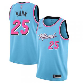 Men's Miami Heat #25 Kendrick Nunn Blue Basketball Swingman City Edition 2019-20 Jersey