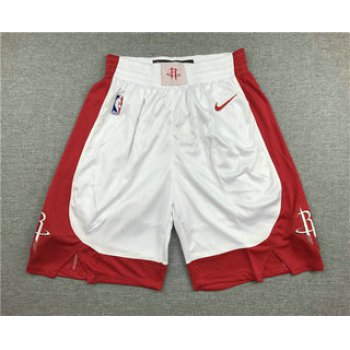 Men's Houston Rockets New White 2019 Nike Swingman Stitched NBA Shorts