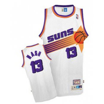 Phoenix Suns #13 Steve Nash White Swingman Throwback Jersey