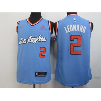 Clippers 2 Kawhi Leonard Light Blue Nike Swingman Jersey