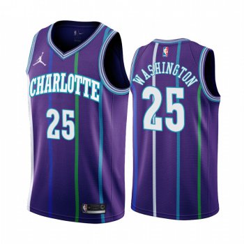 Nike Hornets #25 PJ Washington Purple 2019-20 Classic Edition Stitched NBA Jersey