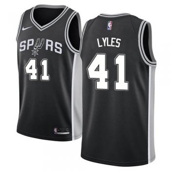 Nike Spurs #41 Trey Lyles Black NBA Swingman Icon Edition Jersey