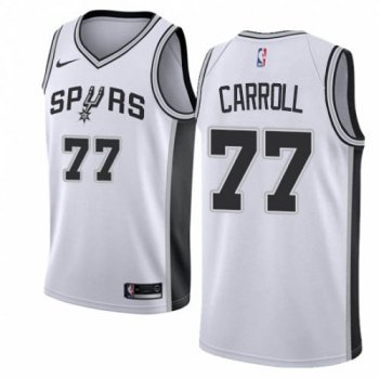 Nike Spurs #77 DeMarre Carroll White NBA Swingman Association Edition Jersey