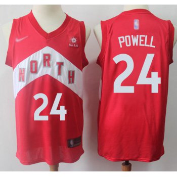 Raptors #24 Norman Powell Red Basketball Swingman Earned Edition Jersey