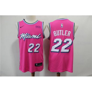 Heat 22 Jimmy Butler Pink Earned Edition Nike Swingman Jersey