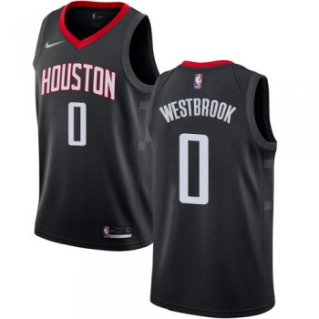 Nike Rockets #0 Russell Westbrook Black NBA Swingman Statement Edition Jersey