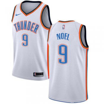Nike Thunder #9 Nerlens Noel White NBA Swingman Association Edition Jersey