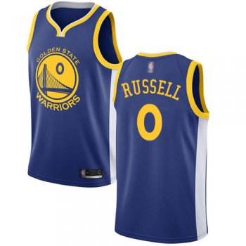 Nike Warriors #0 D'Angelo Russell Blue NBA Swingman Icon Edition Jersey
