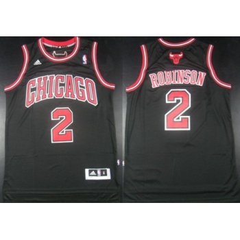 Chicago Bulls #2 Nate Robinson Revolution 30 Swingman Black Jersey