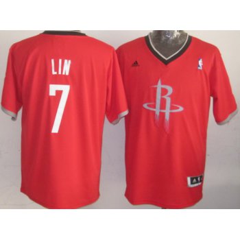 Houston Rockets #7 Jeremy Lin Revolution 30 Swingman 2013 Christmas Day Red Jersey