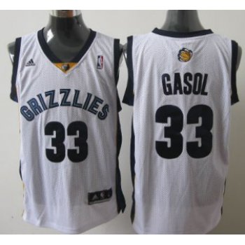 Memphis Grizzlies #33 Marc Gasol White Swingman Jersey