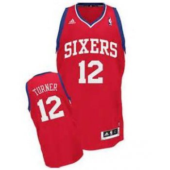 Philadelphia 76ers #12 Evan Turner Red Swingman Jersey