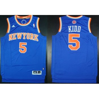 New York Knicks #5 Jason Kidd Revolution 30 Swingman 2013 Blue Jersey