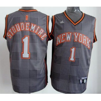 New York Knicks #1 Amare Stoudemire Black Rhythm Fashion Jersey