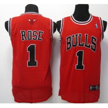 Chicago Bulls #1 Derrick Rose Red Swingman Jersey
