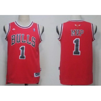 Chicago Bulls #1 MVP Red Swingman Jersey