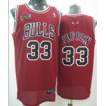 Chicago Bulls #33 Scottie Pippen Red Swingman Jersey