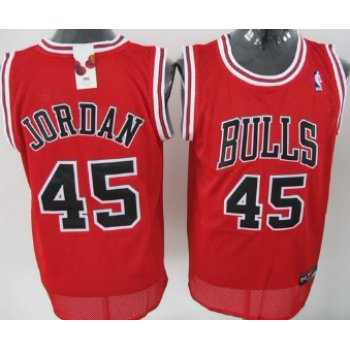 Chicago Bulls #45 Michael Jordan Red Swingman Jersey
