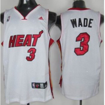 Miami Heat #3 Dwyane Wade White Swingman Jersey