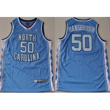 North Carolina Tar Heels #50 Tyler Hansbrough Light Blue Swingman Jersey