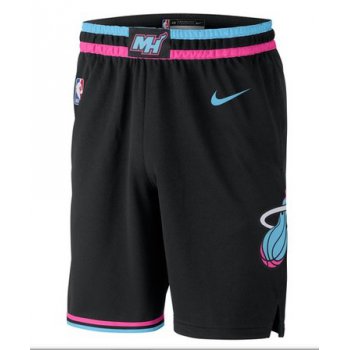 Men Nike Miami Heat Black NBA Swingman City Edition Shorts