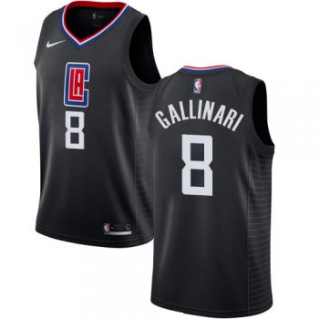 Nike Clippers #8 Danilo Gallinari Black NBA Swingman Statement Edition Jersey